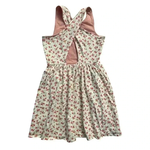 Polo Ralph Lauren Girl’s Strawberry Print Cross-Back Dress Size L (12-14) - Picture 4 of 5